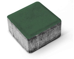 Тротуарная плитка "КВАДРАТ"60 мм,цвет Зеленый