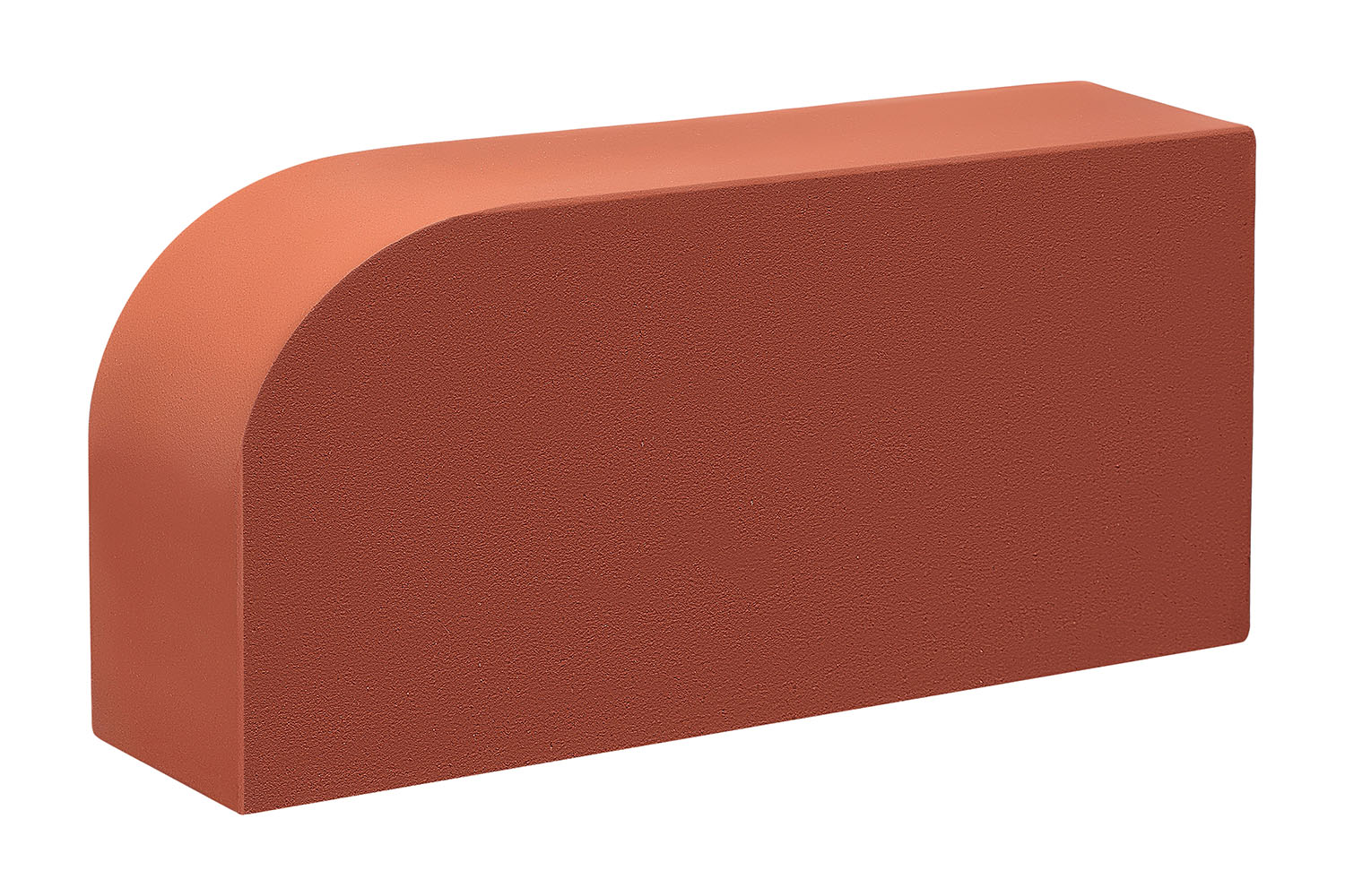 Печной кирпич КС-Керамик Красный R60 радиусный- 1НФ одинарный  
