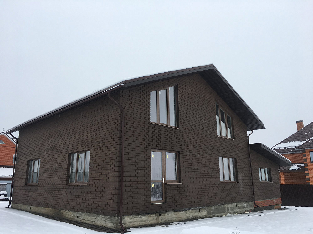 Фотографии домов из кирпича НЗКМ (Номосковский завод керамического кирпича г. Новомосковск)