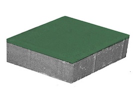 Тротуарная плитка "РОМБ" зеленый, гладкая