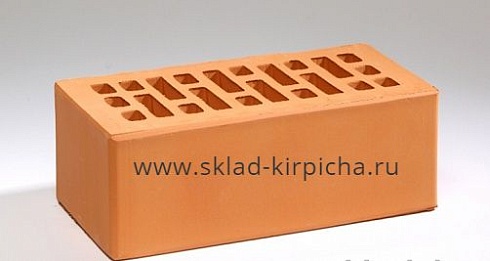 Кирпич лицевой керамический утолщенный персиковый М175 ГОСТ 530-2012