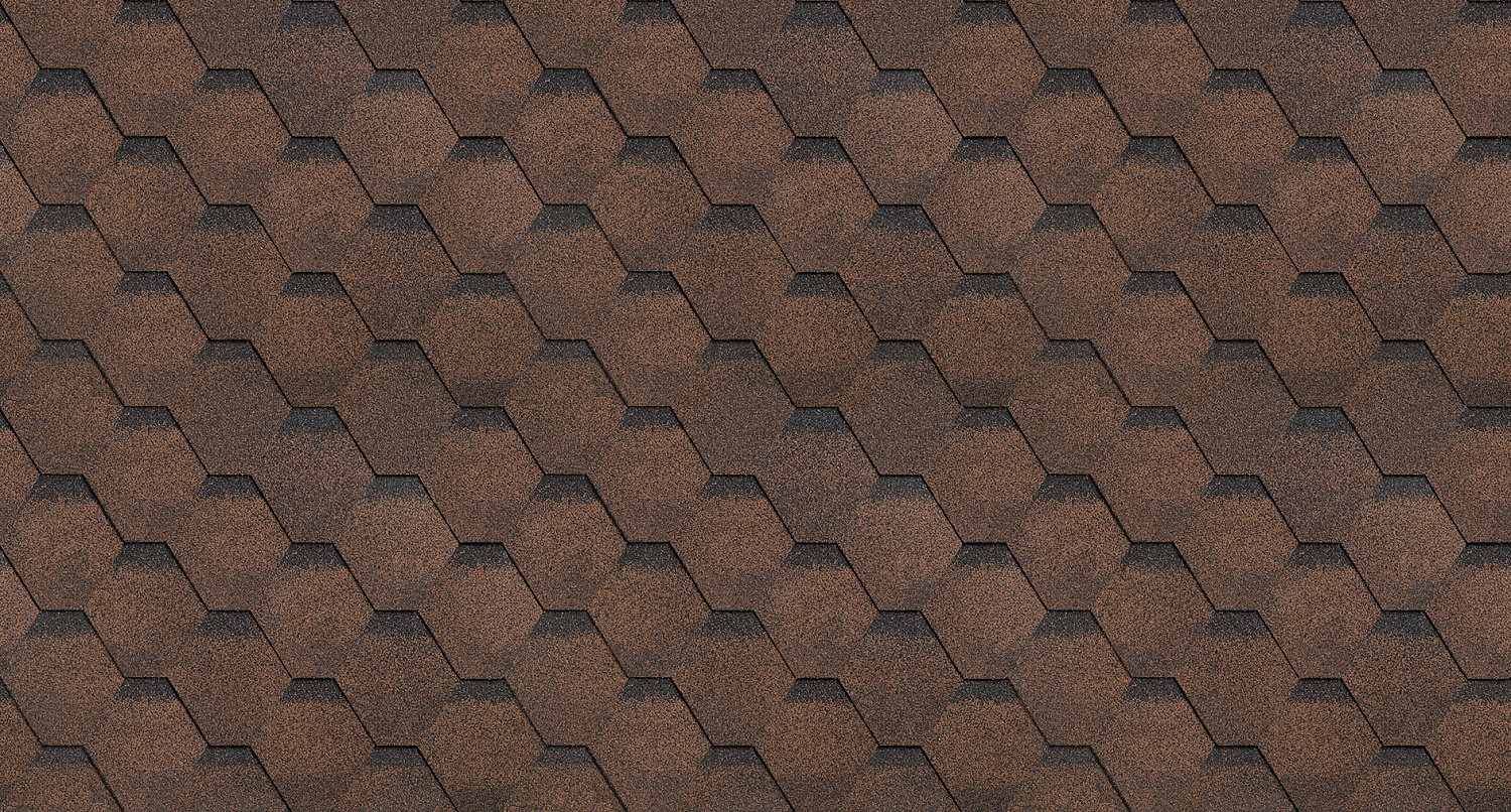 Гибкая черепица Соната коричневая (финская коллекция) Технониколь