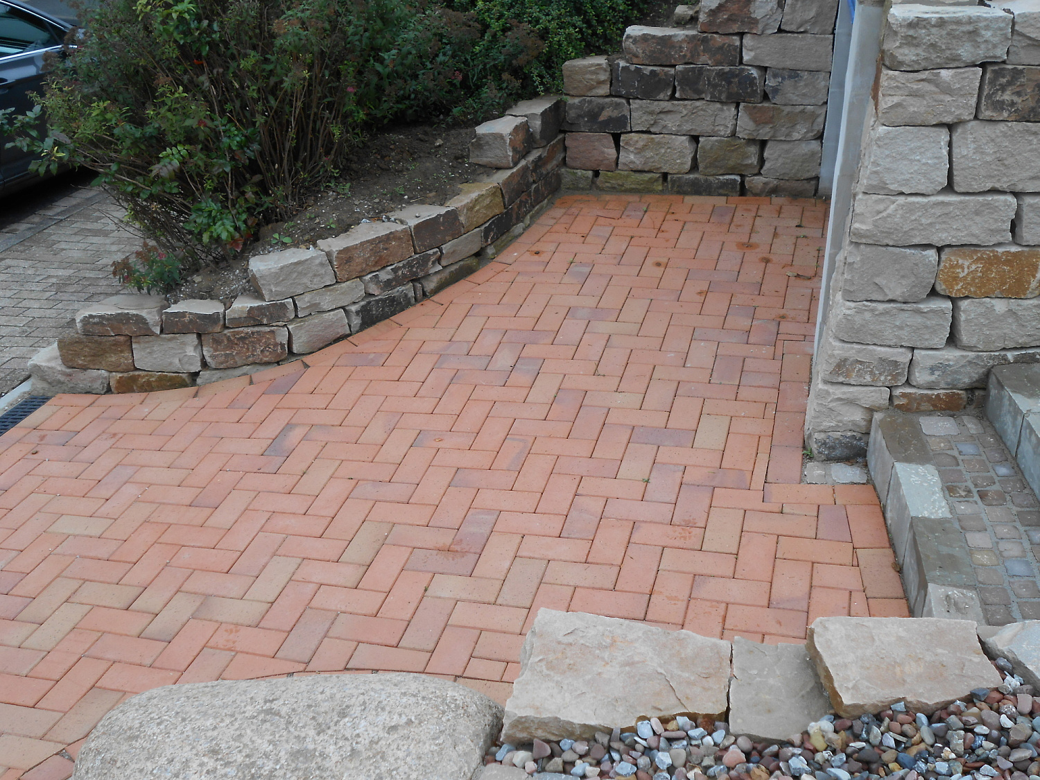 Фото клинкерной брусчатки. Кирпич тротуарный для замощения (Lode)