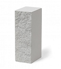 Кирпич белый облицовочный силикатный полнотелый колотый 1,4 НФ, М 150