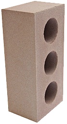 Кирпич коричневый, силикатный  облицовочный пустотелый 1,4 НФ, М 175-200 (пресс немецкий)
