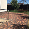 Оформление дорожек тротуарной плиткой  фирмы "Ландшафт"