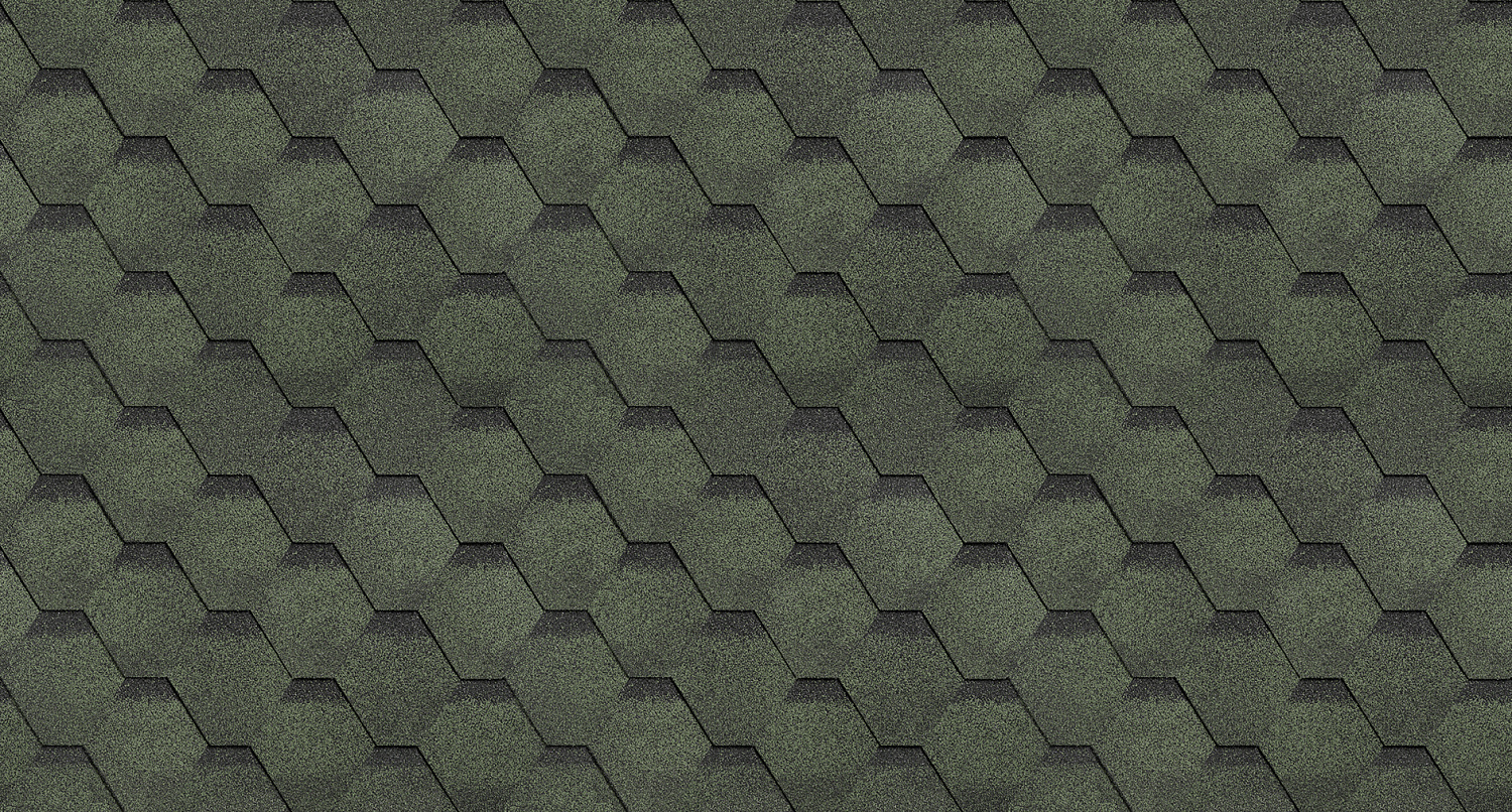 Гибкая черепица Соната зеленая (финская коллекция) Технониколь