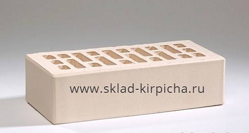 Кирпич лицевой керамический одинарный белый жемчуг М175 ГОСТ 530-2012