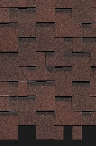 Гибкая черепица ГЕНУЯ ЗРЕЛЫЙ КАШТАН DOCKE PIE PREMIUM