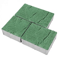 Тротуарная плитка "ПАЛЕРМО" зеленый,гладкий