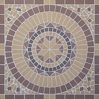 Тротуарная плитка Мозаика Круг 100х100 см