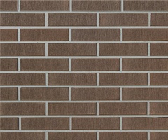 Облицовочная керамическая неглазурованная плитка Asais Brunis штриховая коричневый 250x10x65