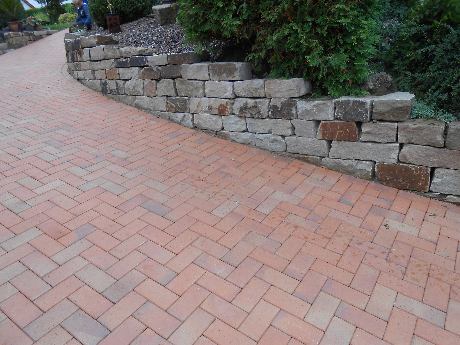 Фото клинкерной брусчатки. Кирпич тротуарный для замощения (Lode)
