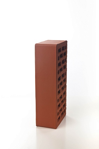 Керамический облицовочный кирпич пустотелый гладкий одинарный Бордо 1 НФ ГОСТ 530-2012