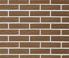 Облицовочная керамическая неглазурованная плитка Vecais Brunis ретро коричневый 250x10x65