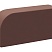 Кирпич керамический лицевой гладкий радиусный R60 Камелот темный шоколад (1 НФ)