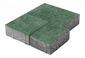 Тротуарная плитка "НЕАПОЛЬ" зеленый, кварцевая/гранитная