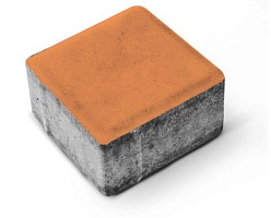 Тротуарная плитка "КВАДРАТ"60 мм,цвет Оранжевый