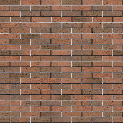 Керамический облицовочный кирпич пустотелый Баварская кладка рифленая 1 НФ 