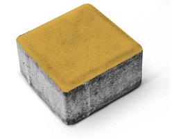 Тротуарная плитка "КВАДРАТ"60 мм,цвет Желтый